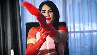 Mistress Dominafire Gloves Patient in Latex Hospital Fetish