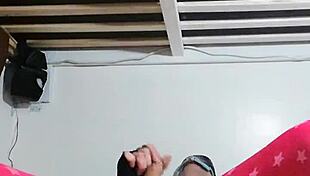 Yo, check this ladyboy riding a dildo first time! 😜