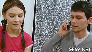 Legal age teen 18+ dives into hardcore filming