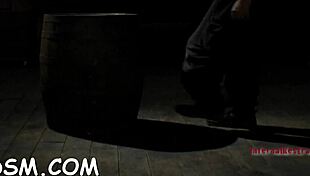 Brunette Maid Uses Toys for Masturbation and Blowjob in BDSM