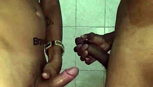 Wow, the young guy tricked me at the gloryhole and filled my mouth with his big black cock completely!