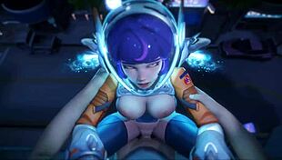 Overwatch Hentai Compilation: Juno Receives Blowjobs and Creampies