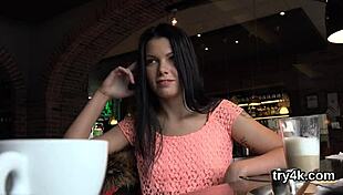 Erotic Cutie Sucks Cock In POV, Then Gets Her Pink Pussy Shagged Hardcore