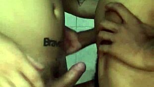 Wow, the young guy tricked me at the gloryhole and filled my mouth with his big black cock completely!