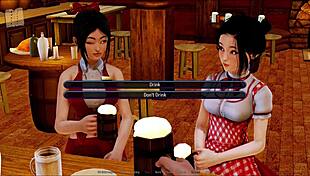 harem hotel game episode 174 in anime style