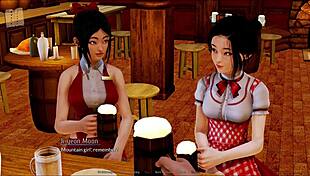 harem hotel game episode 174 in anime style