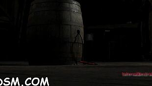 Brunette Maid Uses Toys for Masturbation and Blowjob in BDSM