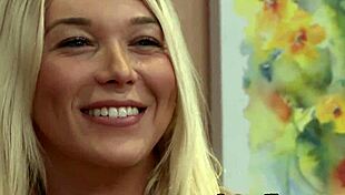 Adorable Babe Rides Cock Cowgirl Style On Massage Table While Getting Blowjob