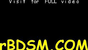 Brunette Maid Uses Toys for Masturbation and Blowjob in BDSM