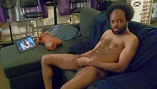 Feeling the intense passion as ebony pornstar elijah nelson handles a monster cock and receives a massive cumshot
