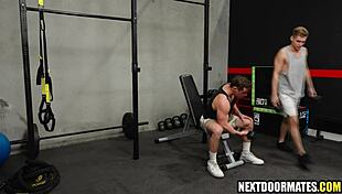 this muscular hunk got bareback fucked in the gym after workout