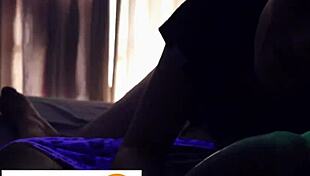 Fucking White Girl's Hairy Pussy with Toys and Blowjob