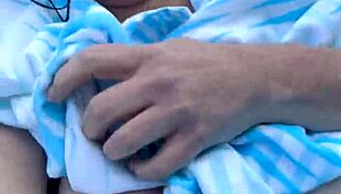 I love titty action in the pool with my big natural tits