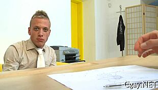 Detailed gay stripped sex scene with intense actions and roles