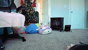 alternative girl masturbating bound in cosplay