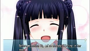 In this hentai scene, Kokoro H6 gives an outdoor blowjob to her guy in Majikoi S