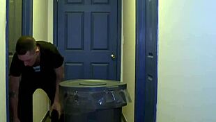 the gay teacher says, 'fuck my ass hard, trashman.'