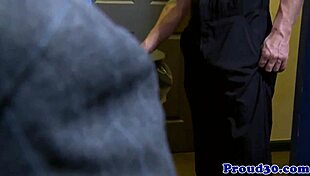 the gay teacher says, 'fuck my ass hard, trashman.'