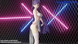 Raiden Mei Shakes In Chinese Dress