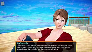 Big tits anime family in erotic homemade game.