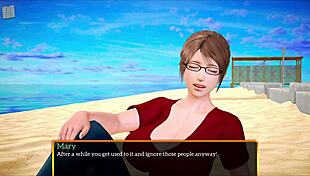 Big tits anime family in erotic homemade game.