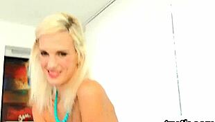 Kissable girl sucks cock in POV! Tight pussy drilled hard!