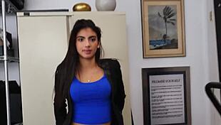 I feel so naughty showing my skinny brunette body to the director