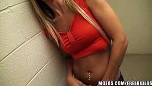 Horny Blonde Takes Rough Anal In Public