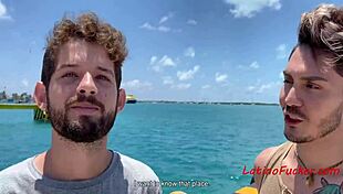 Hot Latino Gay Sex on the Beach - Rob Silva and Ken!