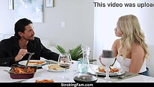 In this step family business, tina melt gets close up action with tommy gunn