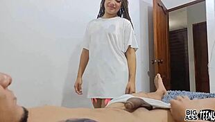 I finish fucking my stepbrother in his room