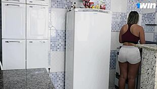 Caught The Hot Maid Cooking And Took Her From Behind