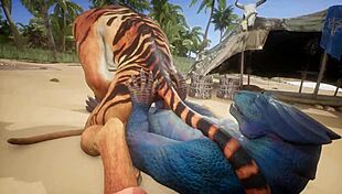 omg, tiger makes lizard cum multiple times in wildlife fun 😏