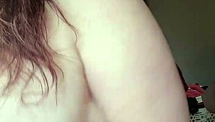 Missr8 plays with her big tits, fingering and licking her pussy during masturbation