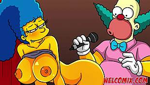 i can't stop thinking about the hottest milf in simptoons simpsons hentai, with her big tits and ass in cartoon comic style