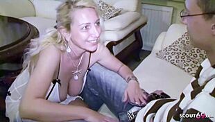 German taboo - mother catches aunt with stepson and fucks