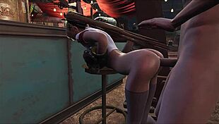 Incredible! Teen Marie Rose Gets Wild Anal in Public Fallout 4 Hentai Adventure!
