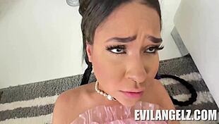 Petite cutie Ryder Rey dates porn pro Mick Blue for intense POV sex