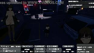 Sereka secretly masturbates in public under her coat