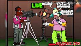 i can't stop thinking about the hottest milf in simptoons simpsons hentai, with her big tits and ass in cartoon comic style