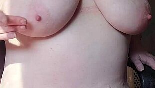 Missr8 plays with her big tits, fingering and licking her pussy during masturbation