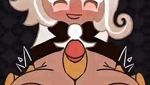 Blonde milf titfuck with big cock