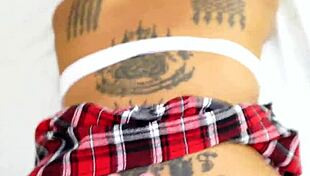 Asian girlfriend enjoys doggystyle with friend