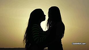 Busty Russian Actress Kira Queen In Outdoor Scene With Brunette