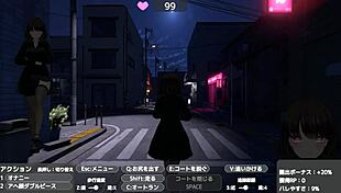 Sereka secretly masturbates in public under her coat