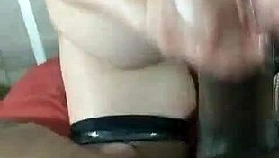 Milf's Wet Titty Fuck With Thick Black Cock