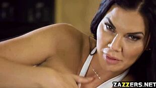 Jasmine Jae's hot pussy slammed sideways by Marc Rose's huge cock