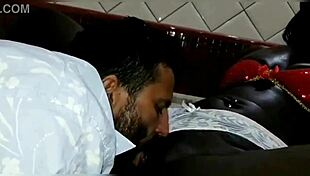 Intense anal samba with big tits blowjob and farting in gay interracial scene