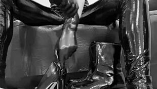 fetish boots high heels latex gloves shiny leggings stir kinky emotions