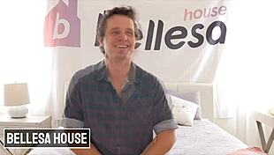 Dude fucks italian babe valentina nappi in missionary and doggystyle, cumming inside her.